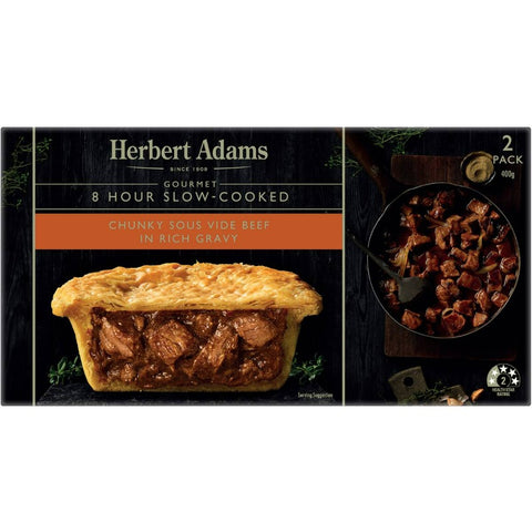 Herbert Adams 8 Hour Slow-Cooked Chunky Sous Vide Beef in Rich Gravy