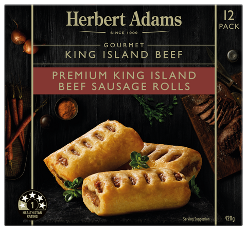 Herbert Adams King Island Beef Party Sausage Rolls