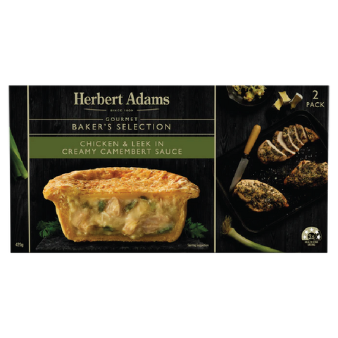 Herbert Adams Baker's Selection Gourmet Creamy Chicken & Leek Pie