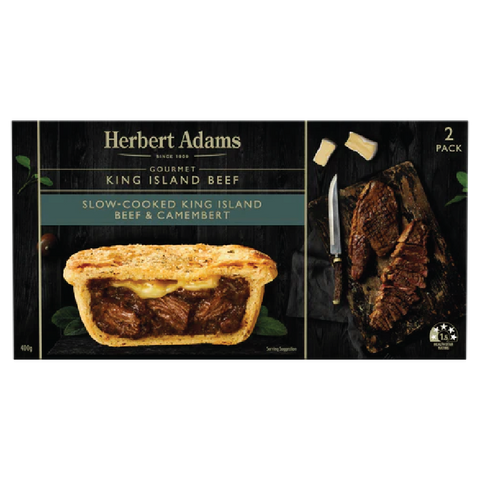 Herbert Adams King Island Beef & Camembert Pie